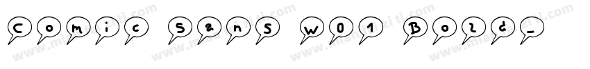 Comic Sans W01 Bold字体转换